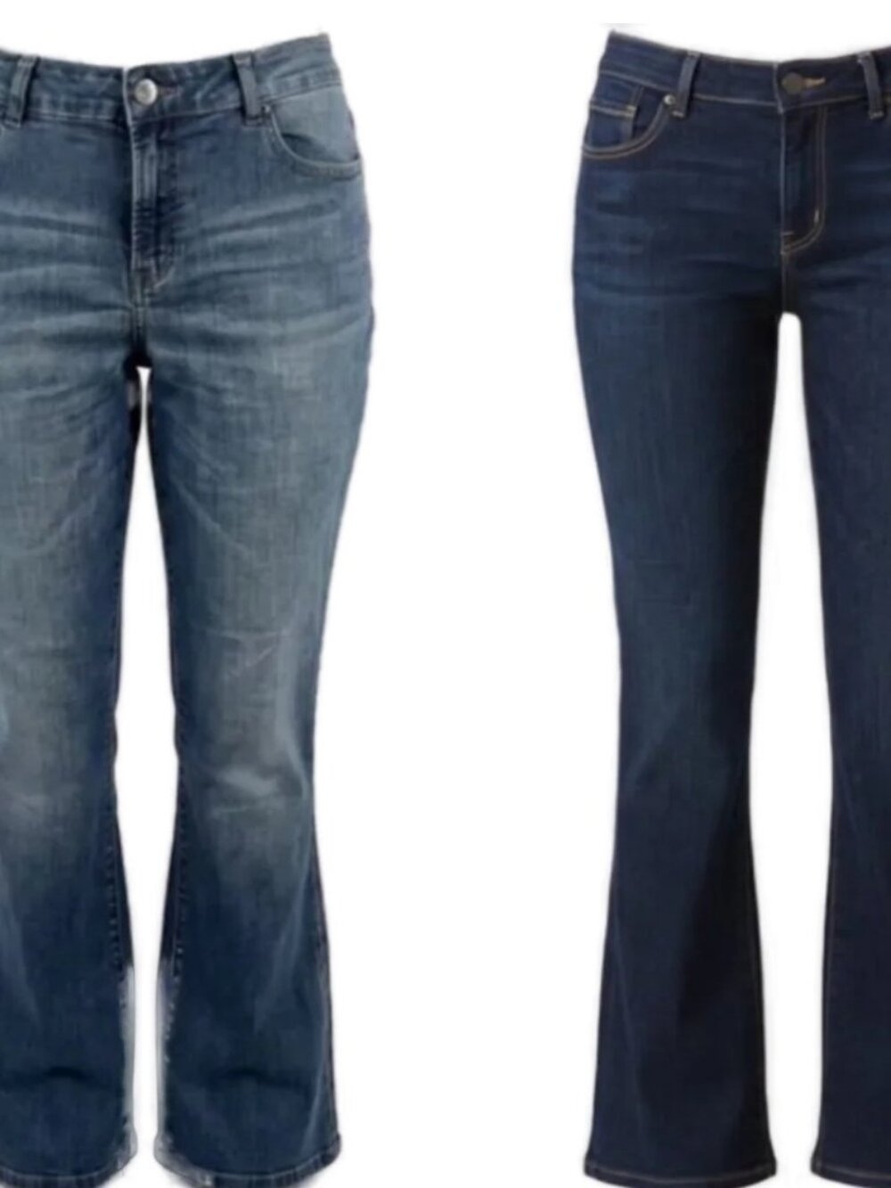 Bundle Lot 2 Pr Jeans Size 14 / 32 NYDJ Marilyn Straight & Levis Classic Bootcut